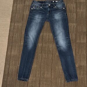 Miss Me Blue Skinny Jeans